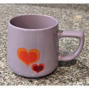 STARBUCKS 2018 Valentine Heart Pride Purple Ceramic Coffee Cup Mug 12 oz Love